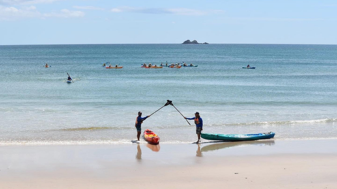 A sea-kayak tour off Main Beach