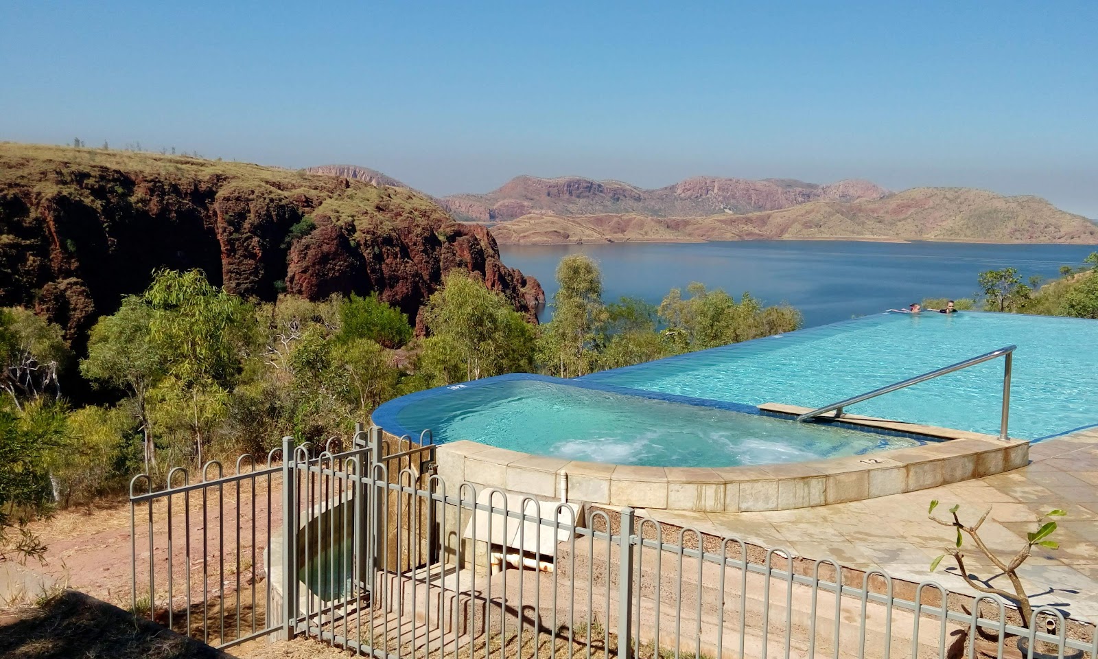 Lake Argyle sunset cruise and infinity pool